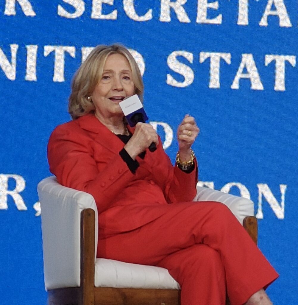 Hillary Clinton calls for Global South Climate Action at Mumbai Climate Week. Image credit: DD/EdPublica