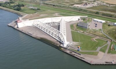 Maeslantkering, the Netherlands’ giant movable storm-surge barrier