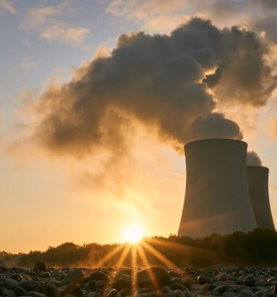Nuclear power plant with cooling towers amid India’s move towards private participation in nuclear energy
