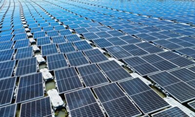 Floating solar panels illustrating the Pradhan Mantri Surya Sarovar Yojana’s push for renewable energy on water bodies