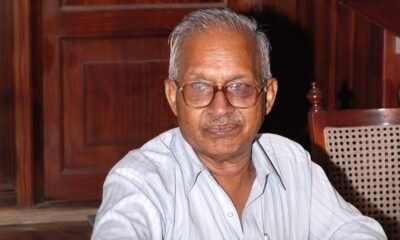 M. P. Parameswaran, Indian nuclear scientist and people's science movement advocate, wearing glasses and looking at the camera.