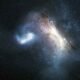 Artist’s concept of an ancient Milky Way merger with the LKH dwarf galaxy