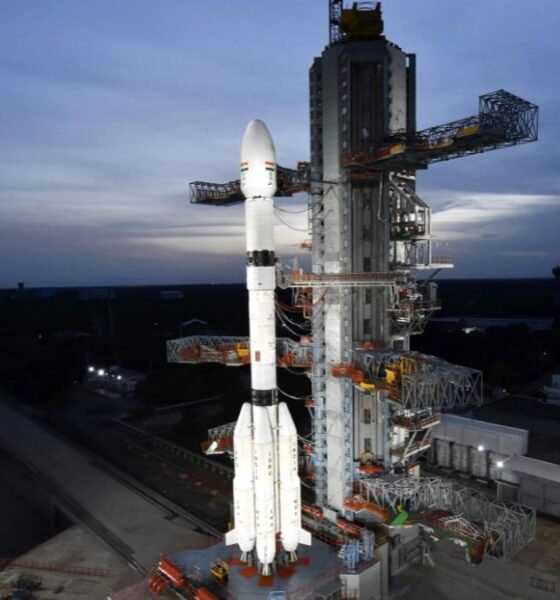 GSLV-F17 rocket carrying ISRO’s EOS-05 Earth-observation satellite at the launch pad