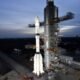 GSLV-F17 rocket carrying ISRO’s EOS-05 Earth-observation satellite at the launch pad