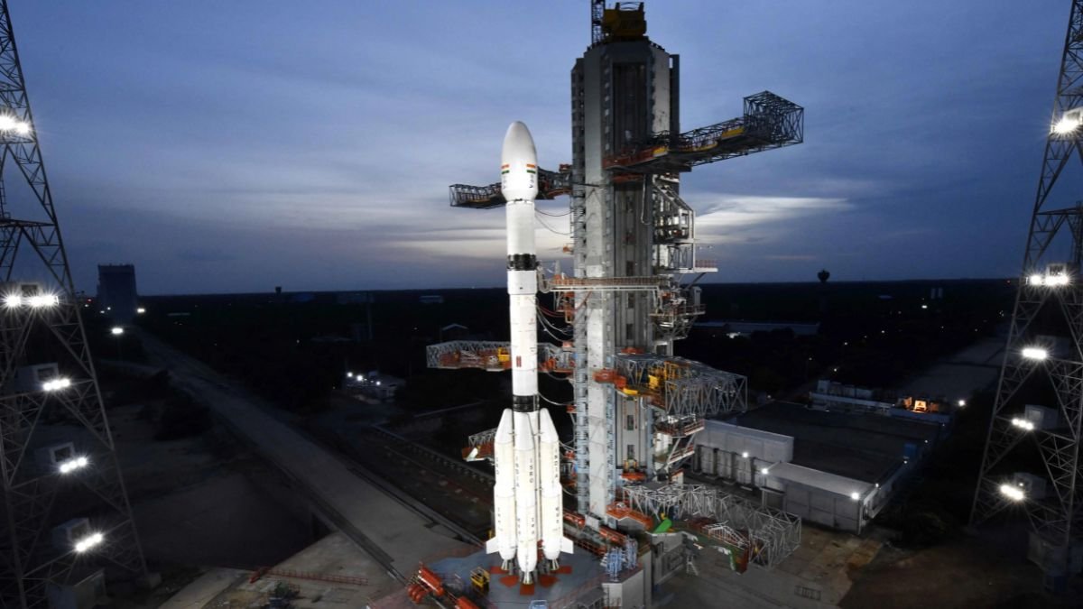 GSLV-F17 rocket carrying ISRO’s EOS-05 Earth-observation satellite at the launch pad